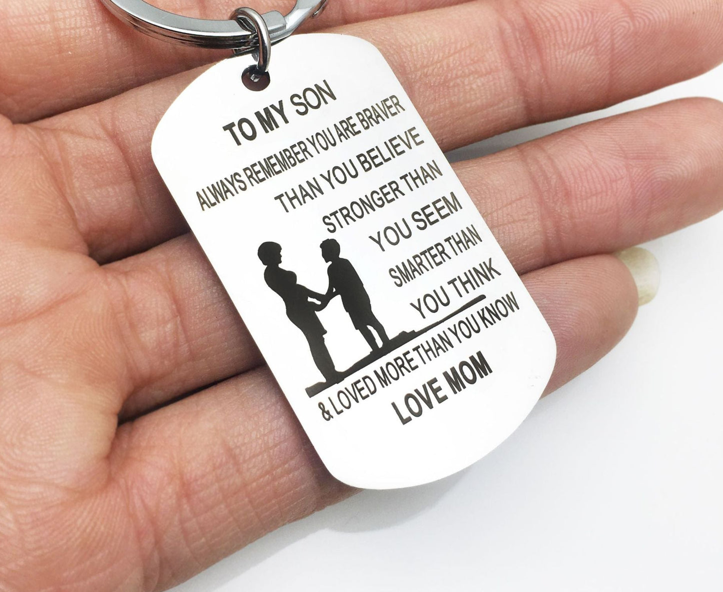 A Mother’s Love - Engraved Necklace for Son 💗💗