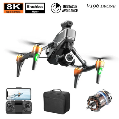 High-tech Mini Drone v196 - 8K Ultra HD camera