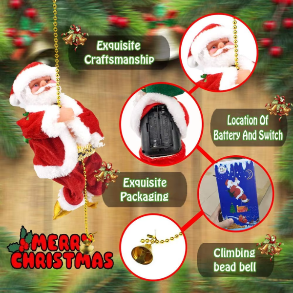 Climbing Santa with Musical Chain
