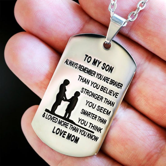 A Mother’s Love - Engraved Necklace for Son 💗💗