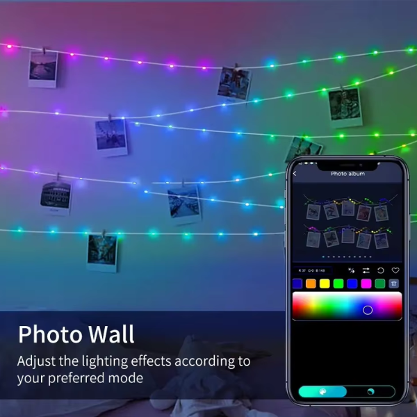 🎅 Bluetooth Christmas LED Lights with Audio Rhythm 2024 🎵
