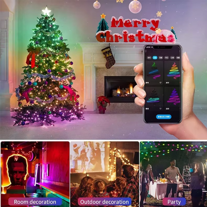 🎅 Bluetooth Christmas LED Lights with Audio Rhythm 2024 🎵