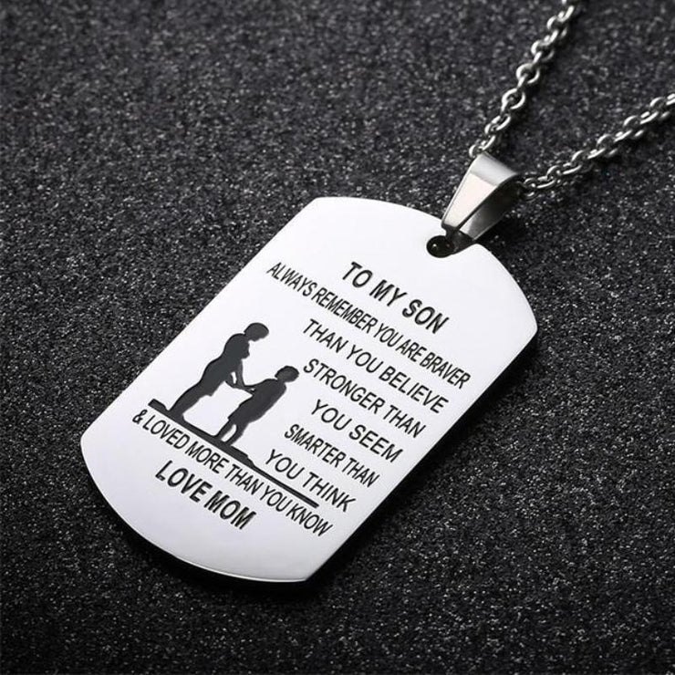 A Mother’s Love - Engraved Necklace for Son 💗💗